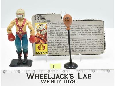 Big Boa #1 V1 1987 GI Joe ARAH Hasbro Vintage Action Figure
