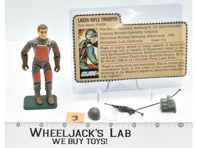 Flash #3 GI Joe V1.5 Swivel Arm 100% Complete Vintage Hasbro 1983 Action Figure
