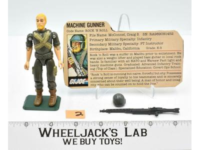 Rock &amp; Roll #2 V1 100% Complete 1982 GI Joe ARAH Vintage Hasbro Action Figure