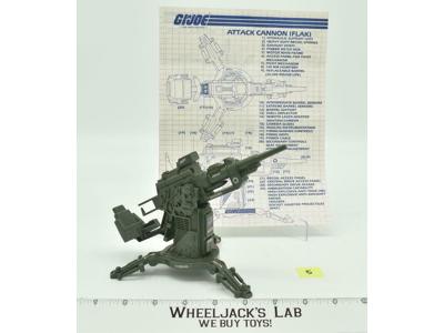 FLAK #5 Cannon 100% Complete 1982 GI Joe Hasbro Vintage Action Figure Cobra ARAH