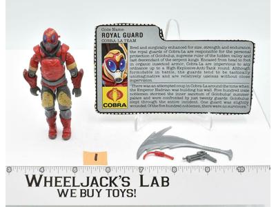 Royal Guard #1 V1 100% Complete 1987 GI Joe ARAH Hasbro Vintage Action Figure