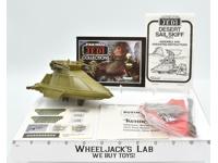 Desert Sail Skiff Mini Rig UNUSED STICKERS Complete 1983 Star Wars ROTJ Kenner