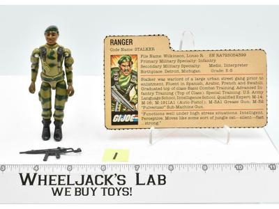 Stalker #1 V1 STRAIGHT ARM Complete GI Joe 1982 Hasbro Action Figure Vintage