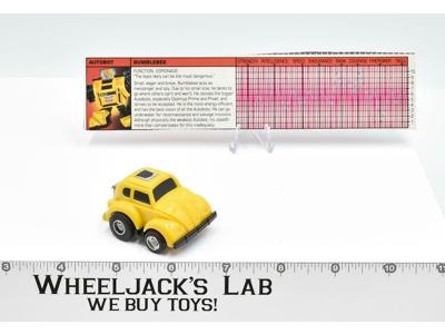 Bumblebee Yellow 100% Complete Vintage 1985 G1 Transformers Hasbro
