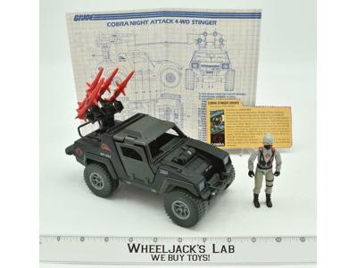 Stinger &amp; Driver 1984 GI Joe Hasbro Vehicle Action Figure Vintage ARAH