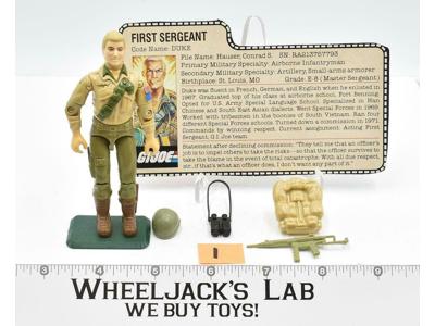Duke First Sergeant #1 V1 100% Complete GI Joe Vintage Hasbro 1983 Action Figure