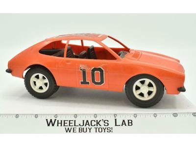 Orange Plastic Toy Car Similar to Duke's of Hazzard General Lee Race Car 12" Car