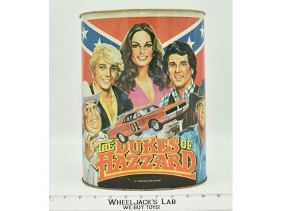 Dukes Of Hazzard Metal Trash Can 1981 Daisy Duke Boss Hog General Lee