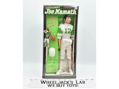 Broadway Joe Namath 12" Throws A Football Mego MISB NEW 1970 Vintage Figure RARE