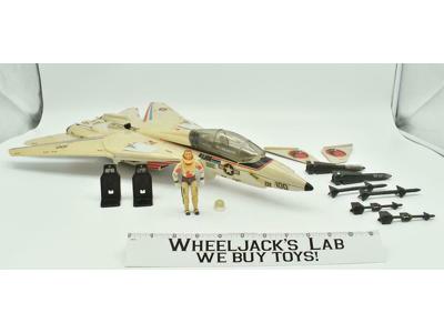 Skystriker XP-14F Combat Jet W/Joe Ace 1983 G.I. Joe Cobra Vehicle Vintage