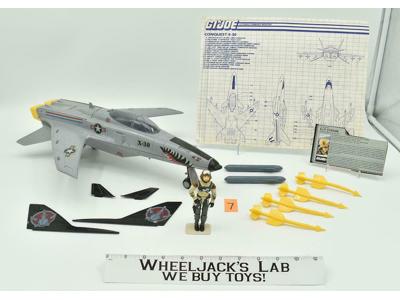 Conquest X-30 w/ Slip-Stream #7 100% Complete GI Joe Vehicle 1986 Hasbro Vintage