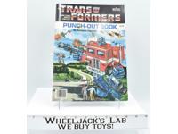 Optimus Prime Megatron Punch-Out Book Book DEAD STOCK Mint 1985 G1 Transformers
