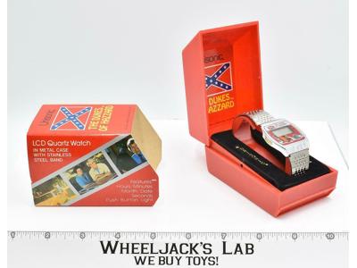 Dukes Of Hazzard Musical Unisonic LCD Quartz Watch 1981 Warner Bros Vintage