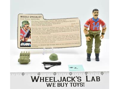 Bazooka #2 100% Complete GI Joe V1 ARAH Vintage Hasbro 1985 Action Figure