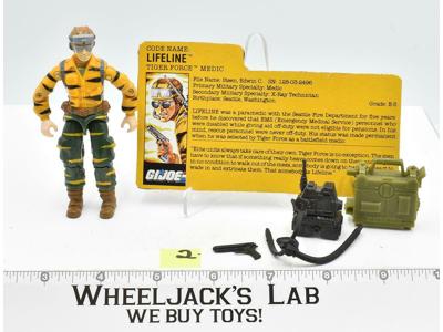Lifeline #2 V2 Complete GI Joe Tiger Force 1988 Hasbro Vintage Action Figure