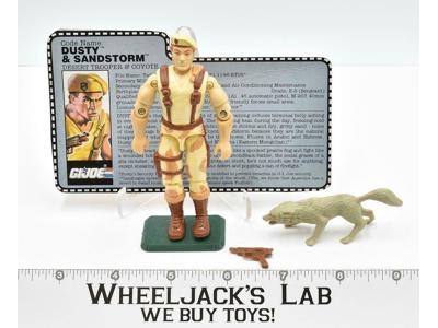 Dusty &amp; Sandstorm V3 Action Figure 1991 GI Joe Vintage