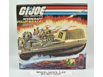 Hovercraft Killer W.H.A.L.E.Complete W/ Box &amp; Driver GI Joe 1984 Hasbro Whale