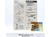 Heli-Fighter 1995 ORIGINAL Instructions/ Blueprints + Sticker Sheet G.I. Joe