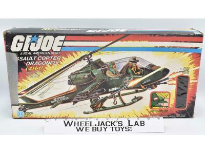 XH-1 Dragonfly Assault Copter Complete W/ Box GI Joe 1983 Vehicle Hasbro