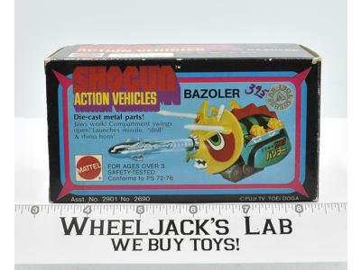 Bazoler Die-Cast 100% Complete W/Box Shogun Vehicles 1978 Mattel Vintage