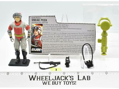 Sneak Peak #1 V1 1987 GI Joe ARAH Vintage Hasbro Action Figure