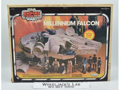 Millennium Falcon 100% Complete W/ Box WORKS NICE COLOR 1979 Vintage Star Wars