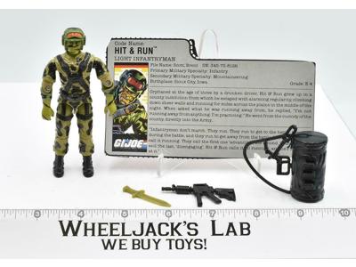 Hit &amp; Run V1 100% Complete 1988 GI Joe ARAH Vintage Hasbro Action Figure