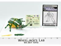 Barrage Rhinoceros Beetle 100% Complete UNUSED STICKERS Vintage G1 Transformers