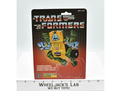 Brawn Cardback 1984 Vintage Hasbro G1 Transformers Action Figure