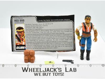 Red Dog #2 V1 100% Complete 1987 GI Joe ARAH Vintage Hasbro Action Figure