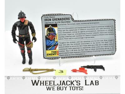 Iron Grenadiers #3 V1 Complete ARAH 1988 GI Joe Vintage Hasbro Action Figure