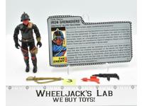 Iron Grenadiers #3 V1 Complete ARAH 1988 GI Joe Vintage Hasbro Action Figure