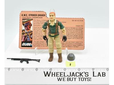 Crankcase #1 V1 100% Complete GI Joe ARAH Vintage Hasbro 1985 Action Figure