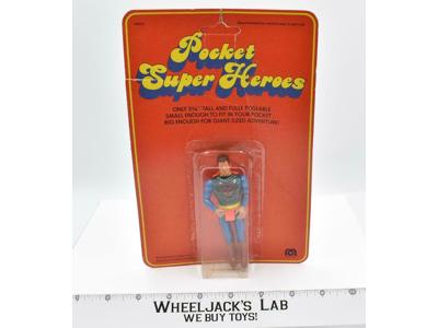 Superman NEW MOSC Pocket Super Heroes 1979 Mego Vintage Action Figure