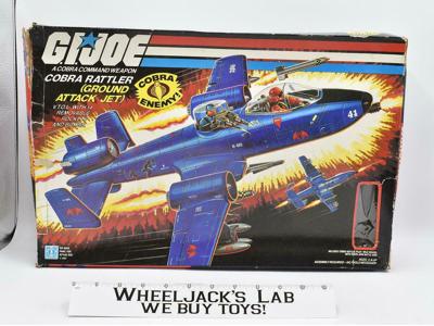 Ground Attack Jet Cobra Rattler COMPLETE W/Box GI Joe 1984 Action Vehicle Hasbro