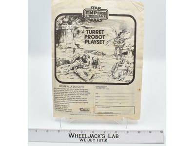 Turret Probot Playset Assembly Instructions ESB Star Wars 1980 Kenner Vintage