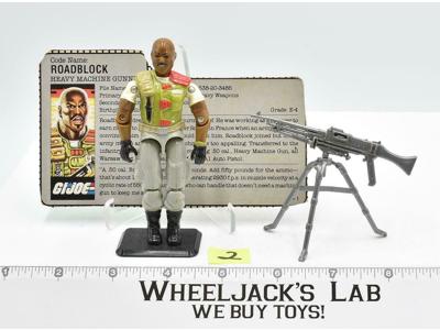Roadblock #2 V2 100% Complete 1986 GI Joe Hasbro ARAH Vintage Action Figure
