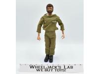 Action Man Flocked Brown Hair &amp; Beard 12" GI Joe 1964 Vintage Hasbro