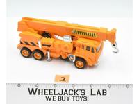 Grapple #2 1985 G1 Transformers Vintage Hasbro MISSING BACK BUMPER