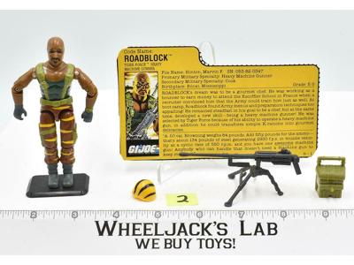 Roadblock #2 V3 100% Complete Tiger Force 1988 GI Joe ARAH Hasbro Vintage Figure