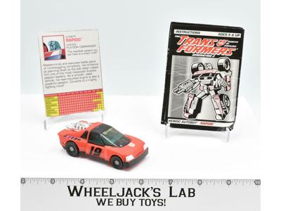 G2 Rapido 100% Complete 1992 Vintage Hasbro Transformers