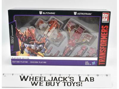 Blitzwing &amp; Astrotrain MIB Platinum Edition 2014 Hasbro Action Figures