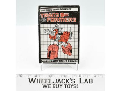 Optimus Prime Powermaster Instruction Manual Booklet 1988 Hasbro G1 Transformers