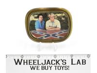 Dukes Of Hazzard Bo and Luke Metal Belt Buckle 1981 Warner Bros Vintage