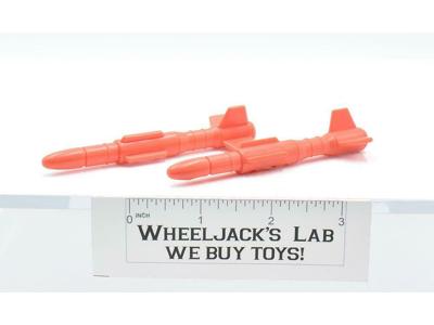 Autobot Battlefield Headquarters 2x Cruise Missiles Rockets 1990 G1 Transformers