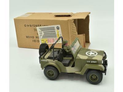 US Military Jeep NEW IN BOX JCPENNY CATALOG MAILER BOX Soma Vintage Toy