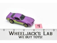 Purple Camaro Z-28 #4 Blackwall Hot Wheels Mattel 1982 Vintage