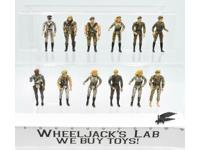 Lot of 12 Eagle Force 1981 Mego Die-Cast Vintage Action Figures