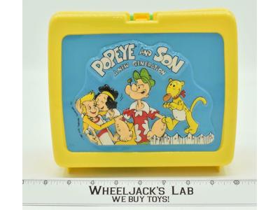 Popeye and Son: A New Generation 1987 Plastic Lunchbox and Thermos NEW