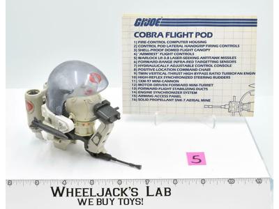 Cobra Flight Pod #5 100% Complete GI Joe 1985 Vintage Vehicle Hasbro